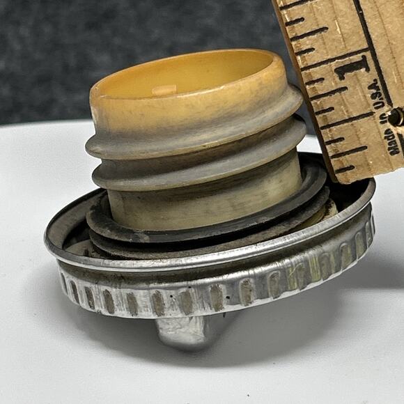 Vintage NDH Gas Cap OEM Fuel Tank Cover Classic Auto Silver - Picture 9 of 10